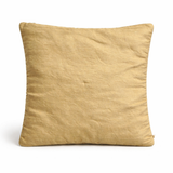 Hand Crafted Embroidered Cushion Cover – Beige | 12"x12" | Poly Cotton | Floral Design
