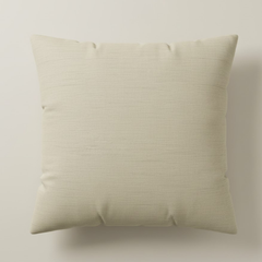 Handcrafted Beige Cushion Cover – 16"x16", Premium Poly Cotton with Metallic Embellished Design
