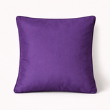 Machine-Crafted Purple Cushion Cover – 16"x16" | Circular Embroidered Design | Premium Poly Channel Fabric