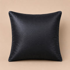 Handcrafted Cushion Cover – Black | 16"x16" | Sequin Decorative Cushion Cover