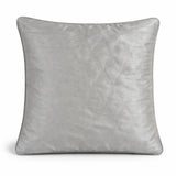 Fabric Crafted Cushion Cover – Beige Ivory | 16"x16" | Poly Cotton Fabric | Elegant Embossed Wavy Pattern Design