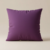 Fabric-Crafted Purple Cushion Cover – 16"x16" | Modern Wave-Pattern Design | Poly Cotton Foam