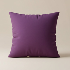 Fabric-Crafted Purple Cushion Cover – 16"x16" | Modern Wave-Pattern Design | Poly Cotton Foam