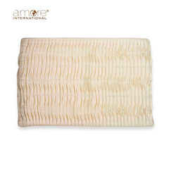 Set of - 4, 1 Pcs, Fabric Crafted Placemat – Cream, 13"x19"