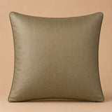 Handcrafted Cushion Cover – Beige | 16"x16" | Designer Poly Cotton Cushion Cover