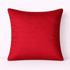 Fabric-Crafted Maroon Cushion Cover – 12"x12" | Elegant Pleated Texture | Premium Poly Cotton