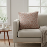 Machine-Crafted Camel Cushion Cover – 16"x16" | Circular Embroidered Design | Premium Poly Channel Fabric