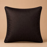 Handcrafted Cushion Cover – Black | 16"x16" | Geometric Woven Decorative Cushion Cover