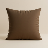 Fabric-Crafted Brown Cushion Cover – 16"x16" | Modern Wave-Pattern Design | Poly Cotton Foam |
