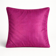 Fabric Crafted Cushion Cover – Purple | 16"x16" | Poly Cotton | Modern Textured Design