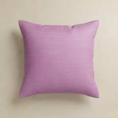 Handcrafted Pink Cushion Cover – 16"x16", Premium Poly Cotton