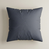 Fabric-Crafted Black Cushion Cover – 16"x16" | Triple-Tone Pleated Waves | Premium Poly Cotton