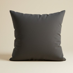 Fabric-Crafted Black Cushion Cover – 16"x16" | Modern Wave-Stripe Pattern | Poly Cotton Foam |