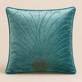 Handcrafted Cushion Cover – Turquoise | 16"x16" | Elegant Embroidered Decorative Cushion Cover
