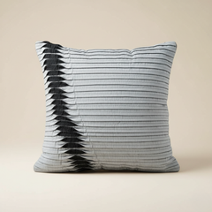 Fabric Crafted Silver Cushion Cover – 16"x16" | Premium Poly Cotton