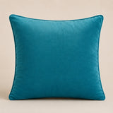 Handcrafted Cushion Cover – Turquoise | 16"x16" | Elegant Embroidered Decorative Cushion Cover