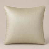 Machine Crafted Cream Cushion Cover – 16"x16" | Geometric Star Patchwork Embroidery | Premium Poly-Cotton Decorative Cushion Cover