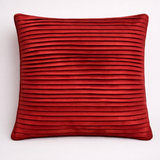 Fabric Crafted Cushion Cover – Maroon | 16"x16" | Poly Cotton | Premium Textured Design
