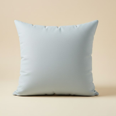 Handcrafted Gray Cushion Cover – 16"x16" | Traditional Embroidered Motif | Premium Poly Cotton