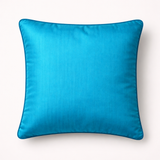Machine-Crafted T Green Cushion Cover – 16"x16" | Circular Embroidered Design | Premium Poly Channel Fabric