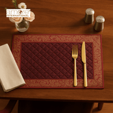 Fabric Crafted Placemat – Maroon, 13"x19"