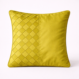 Fabric Crafted Cushion Cover – Parrot Green | 16"x16" | Poly Cotton | Vibrant & Modern Design Add freshness and vibran
