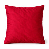Handcrafted Cushion Cover – Maroon | 16"x16" | Designer Wave Pattern Decorative Cushion Cover