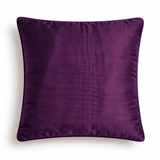 Hand Crafted Cushion Cover – Purple | 16"x16" | Poly Cotton | Pleated Panel Design