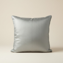 Fabric Crafted Silver Cushion Cover – 16"x16" | Premium Poly Cotton