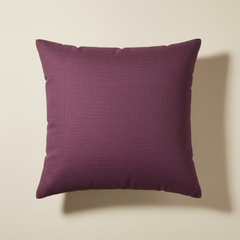 Handcrafted Purple Cushion Cover – 12"x12" | Artistic Multi-Color Embroidered Floral Design | Premium Poly Cotton