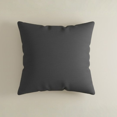 Fabric-Crafted Black Cushion Cover – 12"x12", Bold Diagonal Stripe Design in Premium Poly Cotton