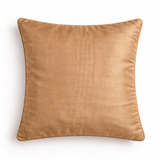 Hand Crafted Cushion Cover – Bronze | 16"x16" | Poly Cotton | Pleated Panel Design