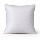 Handcrafted Cushion Cover – White | 16"x16" | Designer Wave Pattern Decorative Cushion Cover
