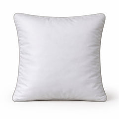 Handcrafted Cushion Cover – White | 16"x16" | Designer Wave Pattern Decorative Cushion Cover