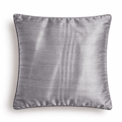 Hand Crafted Cushion Cover – Grey | 16"x16" | Poly Cotton | Pleated Panel Design