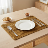 Fabric-Crafted Rust Placemat – 13"x19", Premium Poly Cotton