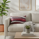 Handcrafted Maroon Bolster Cover – 19"x8" | Premium Poly Cotton