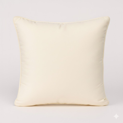 Handcrafted Tan Cushion Cover – 16"x16" | Premium Poly-Cotton Matty | Crystal-Studded Diamond Quilting | Warm Luxe Décor