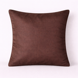 Handcrafted Brown Cushion Cover – 16"x16" | Pearl Starburst Embellished Design | Premium Poly Cotton