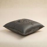 Handcrafted Black Cushion Cover – 16"x16" | Elegant Traditional Embroidery | Premium Poly Cotton