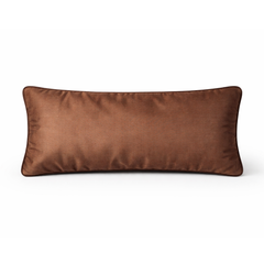 Fabric-Crafted Brown Bolster Cushion Cover – 8"x20" | Poly Cont Fabric | Lightweight & Elegant
