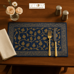Fabric Crafted Placemat – Blue, 13"x19"