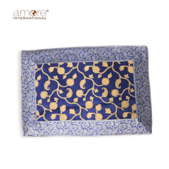 Fabric Crafted Placemat – Blue, 13"x19"