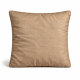 Hand Crafted Cushion Cover – Light Gold | 16"x16" | Poly Cotton | Diamond Button Tufted Design