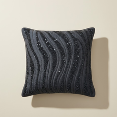 Handcrafted Black Cushion Cover – 16"x16" | Premium Poly Cotton