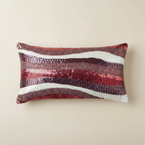 Handcrafted Maroon Bolster Cover – 19"x8" | Premium Poly Cotton