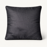 Hand Crafted Cushion Cover – Black | 16"x16" | Poly Cotton | Embroidered Floral Design