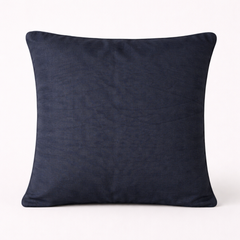 Handcrafted Black Cushion Cover – 16"x16" | Pearl Starburst Embellished Design | Premium Poly Cotton