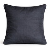 Fabric Crafted Cushion Cover – Black | 12"x12" | Poly Cotton Fabric | Modern Striped Texture Design