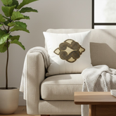 Handcrafted Cream Cushion Cover – 16"x16", Premium Poly Cotton